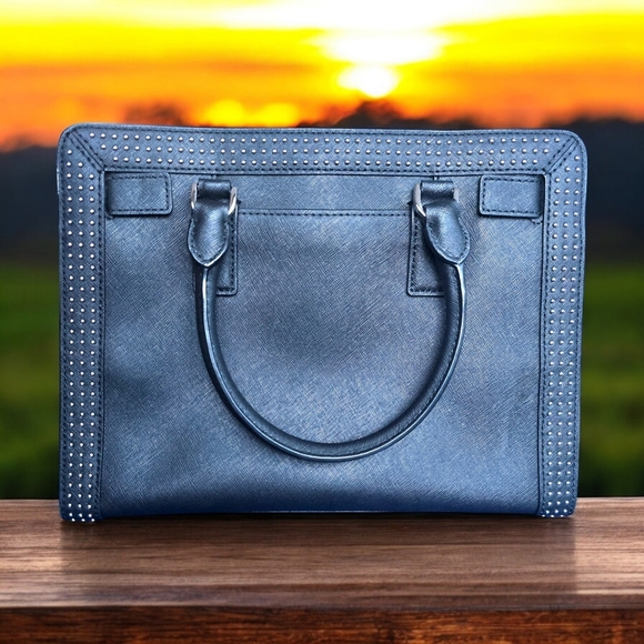 Michael Kors Medium Dillon Studded Leather Satchel π€ Luxury Designer Bag - Picture 5 of 16